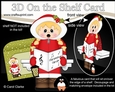 3D Christmas On the Shelf Card Kit - Cute Christmas Eskimo is Carol Singing