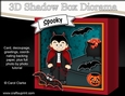 3D Halloween Diorama Shadow Box Card Mini Kit  - Lucifer