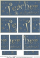 To my Teacher at Christmas DL side stacker Topper