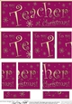 To my Teacher at Christmas DL side stacker Topper