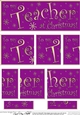 To my Teacher at Christmas DL side stacker Topper