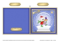 Cute Christmas Teddy in a Snowglobe Quick Cut and Fold Card