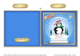 Cute Christmas Penguin in a Snowglobe Quick Cut and Fold Card