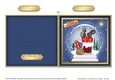 Christmas Santa got Stuck down the Chimney in a Snowglobe Quick Cut and Fold Card