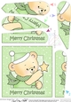 Cute Hunney Bear Robert has a Christmas Star - Fan Pyramage Topper