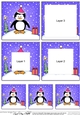 Cute Christmas Penguin Tunnel Topper