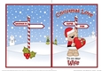 5 x 7 Quick Cut and Fold Card - Christmas Love to My Dear WIFE