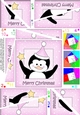 Cute Christmas Penguin Twisted Spiral Side Stacker