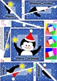 Cute Christmas Penguin Twisted Spiral Side Stacker