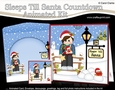 3D Christmas Jumper Girl Sleeps Till Santa Countdown Card