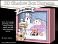 3D Christmas Diorama Shadow Box Card Mini Kit - Snowman Rio has lots of Presents