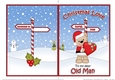 5 x 7 Quick Cut and Fold Card - Christmas Love to My Dear OLD MAN