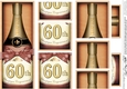 DL 60th Birthday Champagne in a Box with top & bottom stacker