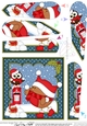 Christmas Bobbin Robin is having a Snowball Fight with Little Hoot Owl Fan Pyramage Topper