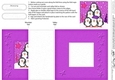 Cute Christmas Penguin Tree Felties No-Hole Fold Back Card