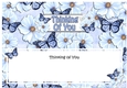 Large DL THINKING OF YOU Floral Butterflies insert