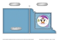 Cute Christmas Penguin Quick Cut and Fold Corner Card