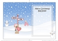 5 x 7 matching insert - Merry Christmas BIG SISTER with Livvy Bear