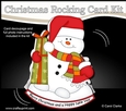 3D Shaped Rocking Christmas Card Mini Kit - Snowman Oli has an Xmas Present