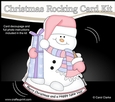 3D Shaped Rocking Christmas Card Mini Kit - Snowman Oli has an Xmas Present