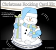 3D Shaped Rocking Christmas Card Mini Kit - Snowman Oli has an Xmas Present
