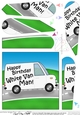 Happy Birthday White Van Man Fan Pyramage Topper
