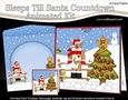 3D Animated Sleeps Till Santa Christmas Tree Countdown Card Kit - Rudolph has a Letter for Santa