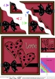 Romantic Love Hearts Wavy Corner side stacker Topper