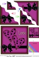 Romantic Love Hearts Wavy Corner side stacker Topper