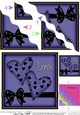 Romantic Love Hearts Wavy Corner side stacker Topper