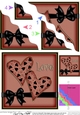 Romantic Love Hearts Wavy Corner side stacker Topper