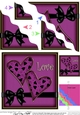 Romantic Love Hearts Wavy Corner side stacker Topper