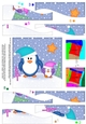 Cute Christmas Penguin Felties Wavy Spiral Side Stacker