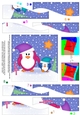 Cute Christmas Penguin Felties Wavy Spiral Side Stacker
