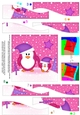 Cute Christmas Penguin Felties Wavy Spiral Side Stacker