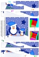 Cute Christmas Penguin Felties Wavy Spiral Side Stacker