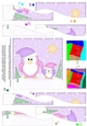 Cute Christmas Penguin Felties Wavy Spiral Side Stacker