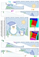 Cute Christmas Penguin Felties Wavy Spiral Side Stacker