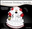 3D Shaped Rocking Christmas Card Mini Kit - Snhowball Sam is Carol Singing