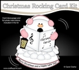 3D Shaped Rocking Christmas Card Mini Kit - Snhowball Sam is Carol Singing