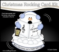 3D Shaped Rocking Christmas Card Mini Kit - Snhowball Sam is Carol Singing