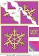 Christmas Snowflake Wavy Corner side stacker Topper