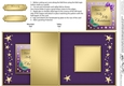 Elegant Christmas Greeting No-hole Fold Back Card