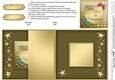 Elegant Christmas Greeting No-hole Fold Back Card
