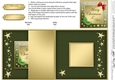 Elegant Christmas Greeting No-hole Fold Back Card