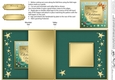 Elegant Christmas Greeting No-hole Fold Back Card