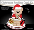 3D Shaped Rocking Christmas Card Mini Kit - Livvy Bear has Presents & Mistletoe