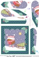 Christmas Bobbin Robin is bringing home the Xmas Tree Fan Pyramage Topper