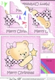 Cute Hunney Bear Rosie - Rosie has a Christmas Star Scallop Corner Side Stacker Topper