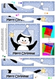 Cute Christmas Penguin Wavy Spiral Side Stacker